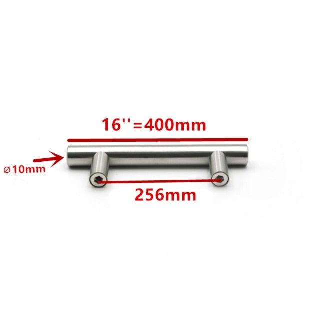 Modern  Stainless Steel Kitchen Door Cabinet Bar Handle Pull Knob Cabinet Knobs Furniture Handle Cupboard Drawer Handle Stainless Steel Hollow Tube Bar Drawer Pulls Cupboard Knob For Kitchen Furniture Hardware Stevvex