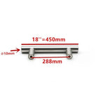 Modern  Stainless Steel Kitchen Door Cabinet Bar Handle Pull Knob Cabinet Knobs Furniture Handle Cupboard Drawer Handle Stainless Steel Hollow Tube Bar Drawer Pulls Cupboard Knob For Kitchen Furniture Hardware Stevvex