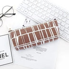 Modern Student Pencil Case Minimalist Simple Pen Bags Durable Zipper Pencil Cases For Office Stevvex