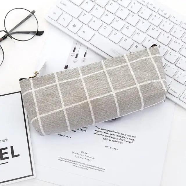 Modern Student Pencil Case Minimalist Simple Pen Bags Durable Zipper Pencil Cases For Office Stevvex