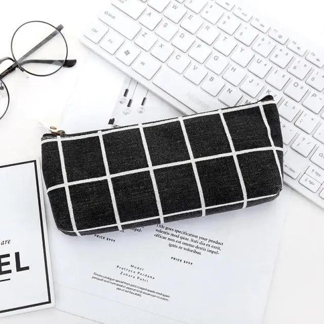 Modern Student Pencil Case Minimalist Simple Pen Bags Durable Zipper Pencil Cases For Office Stevvex
