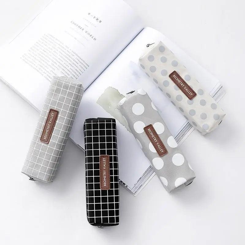 Modern Student Pencil Case Minimalist Simple Pen Bags Durable Zipper Pencil Cases For Office Stevvex