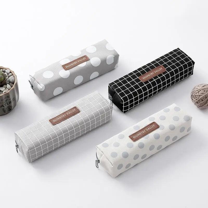 Modern Student Pencil Case Minimalist Simple Pen Bags Durable Zipper Pencil Cases For Office Stevvex