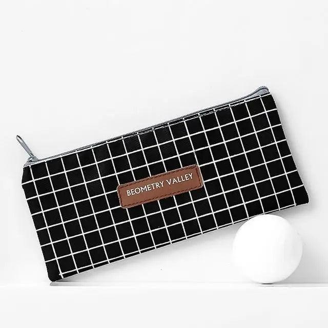 Modern Student Pencil Case Minimalist Simple Pen Bags Durable Zipper Pencil Cases For Office Stevvex