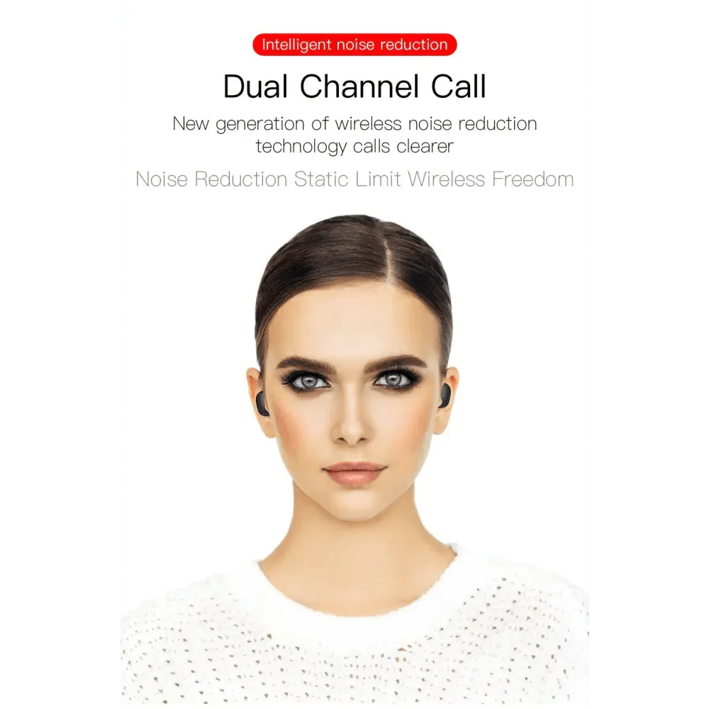 Modern Style Bluetooth 5.0 Headphones Stereo  Wireless Ear Buds In Ear Hands Free Earphones Sports Headset Quality Sound Stevvex
