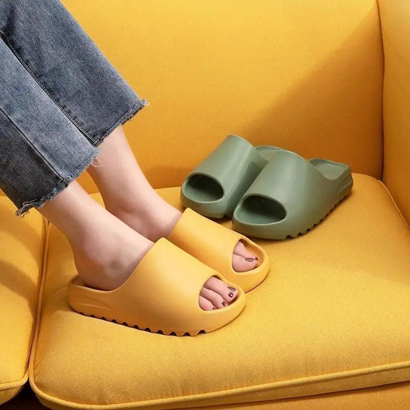 Modern Thick Soft Slippers Classic Non-slip Flip Flops Spa Slippers Indoor Outdoor Summer Unisex Flip Flops Stevvex