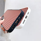 Modern Waffle Sport Shoe Sole Texture Silicone Case for iPhone 12 13 Pro Max XS XR X iPhone Mini Cover  Silicone Impact Resistant Protective Case Soft Silicone Art Phone Case Stevvex
