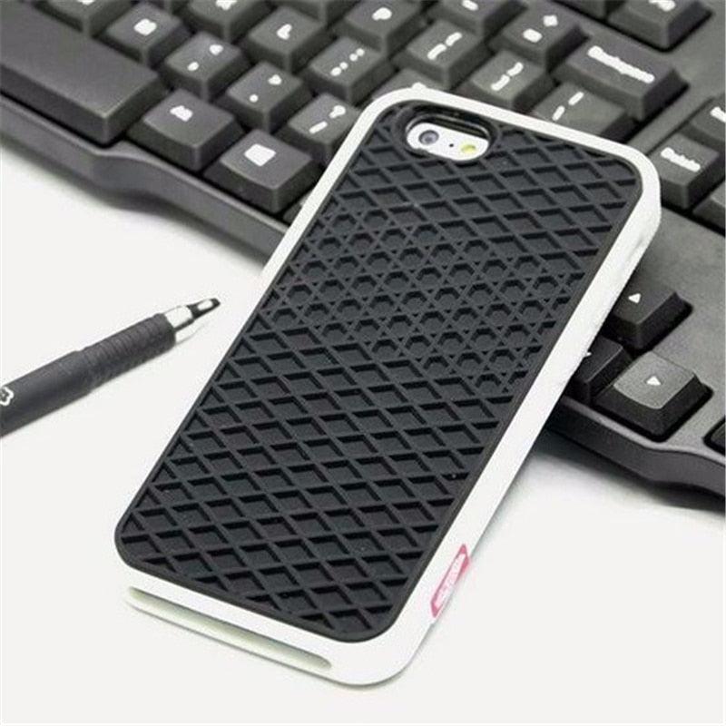 Modern Waffle Sport Shoe Sole Texture Silicone Case for iPhone 12 13 Pro Max XS XR X iPhone Mini Cover  Silicone Impact Resistant Protective Case Soft Silicone Art Phone Case Stevvex