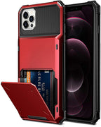 Modern Wallet Phone Case For iPhone 14 Plus 13 Pro 11 12 Pro Max XR X XS Max Card Holder Cover Wallet Case Armor Shockproof Case Heavy Duty Hard Back Soft Protective Phone Case For 4 Cards Stevvex