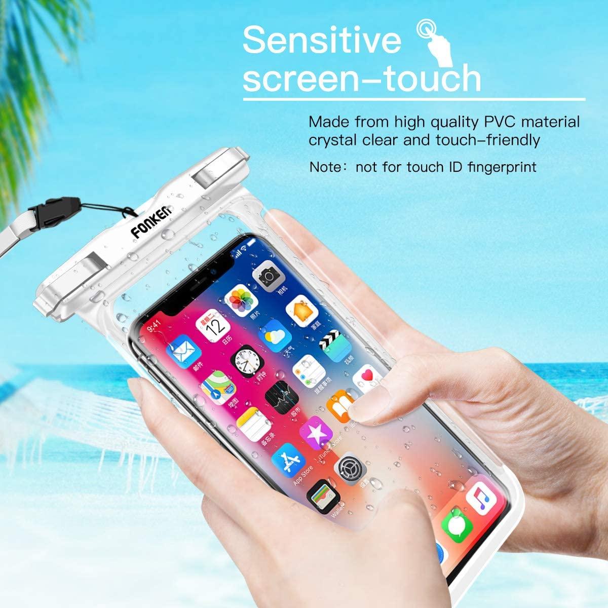 Modern Waterproof Case For Phone Full View Universal Soft Phone Cover For iPhone Water Proof Bag Waterproof Phone Case With Lanyard for iPhone Waterproof Bag Stevvex
