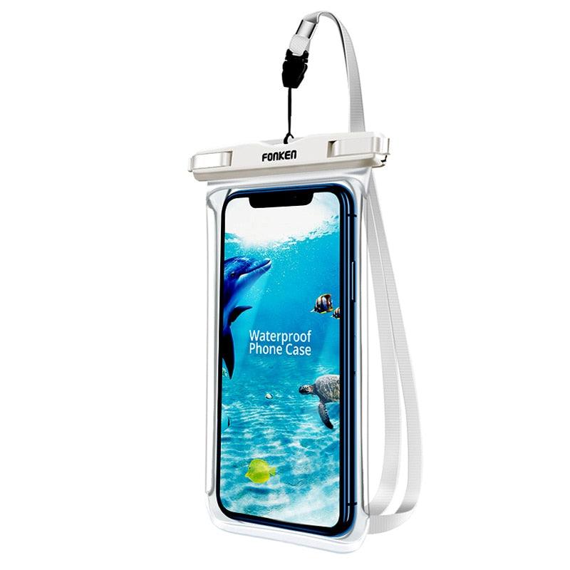 Modern Waterproof Case For Phone Full View Universal Soft Phone Cover For iPhone Water Proof Bag Waterproof Phone Case With Lanyard for iPhone Waterproof Bag Stevvex