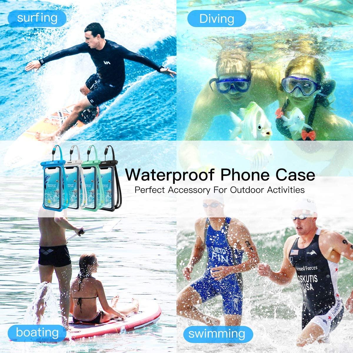 Modern Waterproof Case For Phone Full View Universal Soft Phone Cover For iPhone Water Proof Bag Waterproof Phone Case With Lanyard for iPhone Waterproof Bag Stevvex