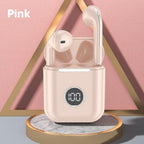 Modern White Wireless Bluetooth Headphones Waterproof HIFI-Sound Music Earphones For Outdoor Sport Workout Headset Sports Headphones Wireless Wearable Music Player Built-in Sweatproof Headphones With Charging Case Bluetooth 5.0 Stevvex