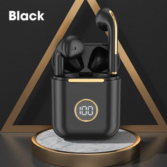 Modern White Wireless Bluetooth Headphones Waterproof HIFI-Sound Music Earphones For Outdoor Sport Workout Headset Sports Headphones Wireless Wearable Music Player Built-in Sweatproof Headphones With Charging Case Bluetooth 5.0 Stevvex