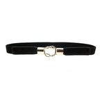 Modern Wide Fabric Strap Silver Metal Buckle Belts For Women Trendy Fashion Stretchable Classic Belts Stevvex