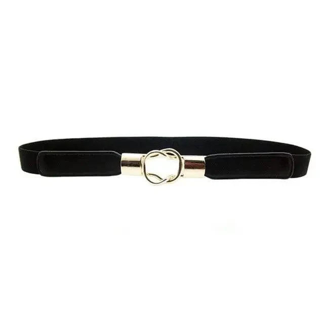 Modern Wide Fabric Strap Silver Metal Buckle Belts For Women Trendy Fashion Stretchable Classic Belts Stevvex