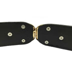 Modern Wide Fabric Strap Silver Metal Buckle Belts For Women Trendy Fashion Stretchable Classic Belts Stevvex