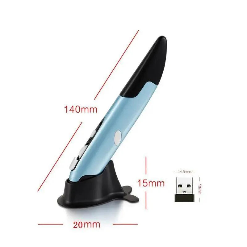 Modern Wireless Vertical Pen Mouse Optical USB Cool Style Pen-Shaped Mice Adjustable DPI Wireless Mouse For Laptop 2.4Ghz Stevvex