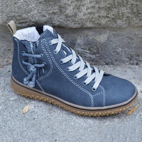 Modern Womens Warm Soft Boots Winter Plush Casual Sports Shoes Trend Retro Ankle Boots Outdoor Walking High Top Sneaker Winter Warm Hook Loop Snow Plush Lining Walking Shoes Stevvex