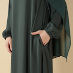 Modest Luxury Premium Nida Abaya | Zoom Umbrella Cut Summer Abaya (MA233) Mariam's Collection