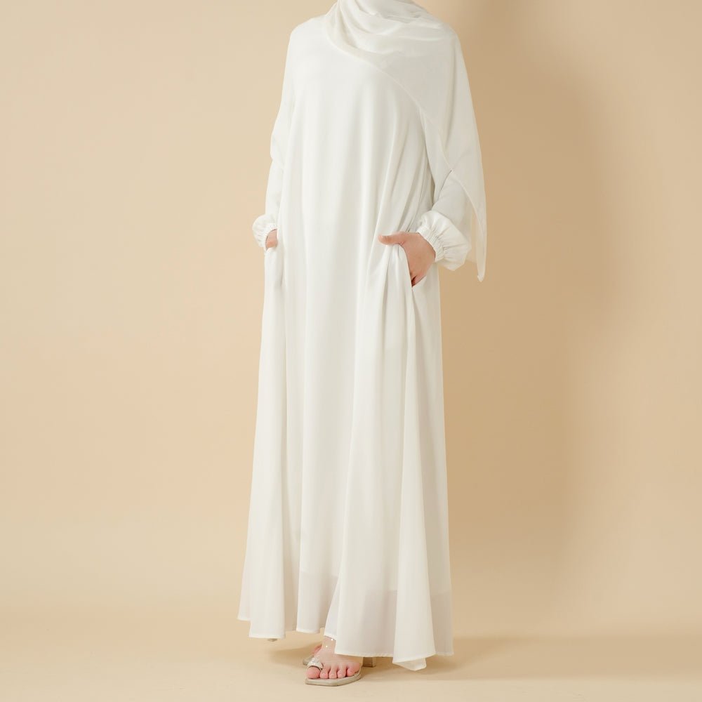 Modest Luxury Premium Nida Abaya | Zoom Umbrella Cut Summer Abaya (MA233) Mariam's Collection