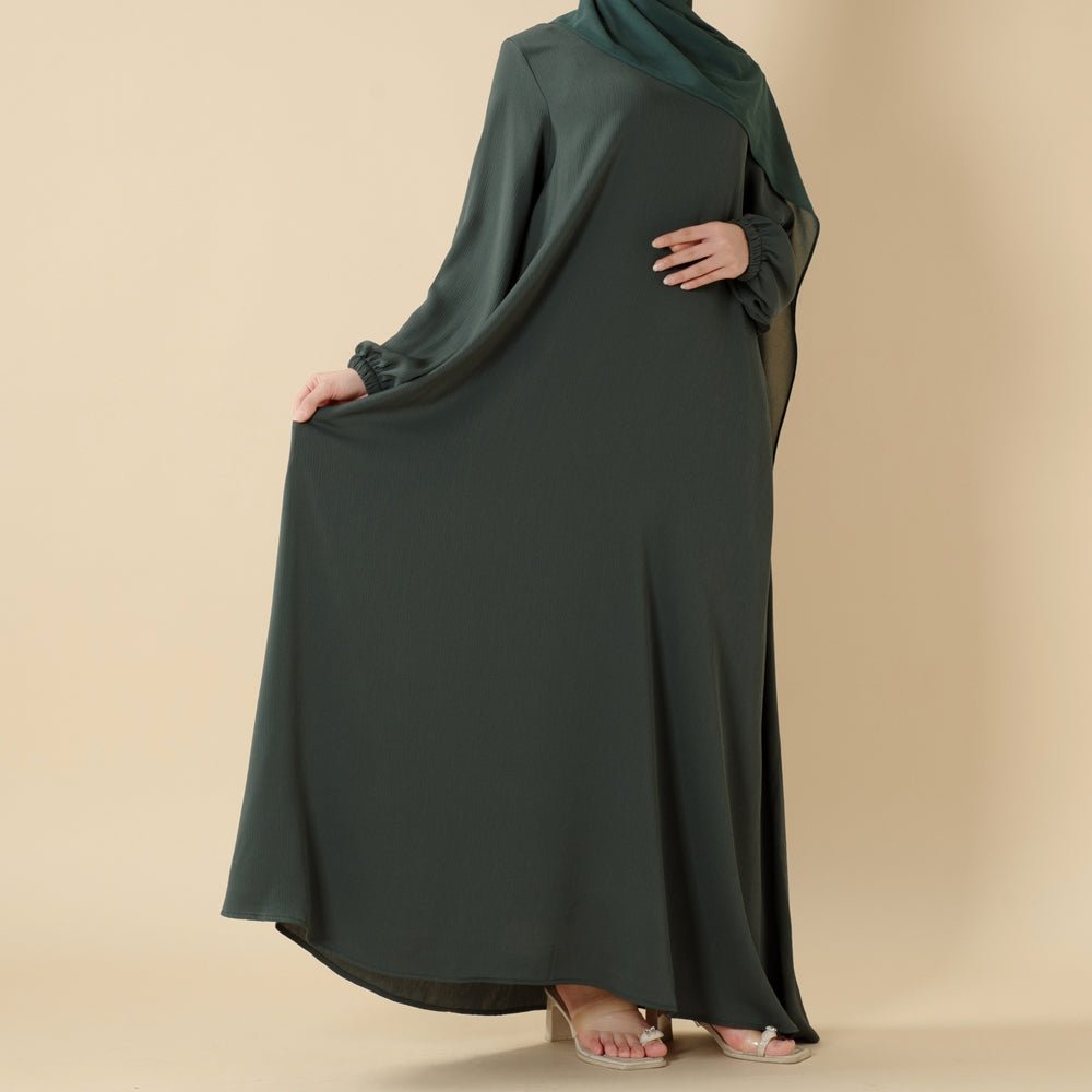 Modest Luxury Premium Nida Abaya | Zoom Umbrella Cut Summer Abaya (MA233) Mariam's Collection