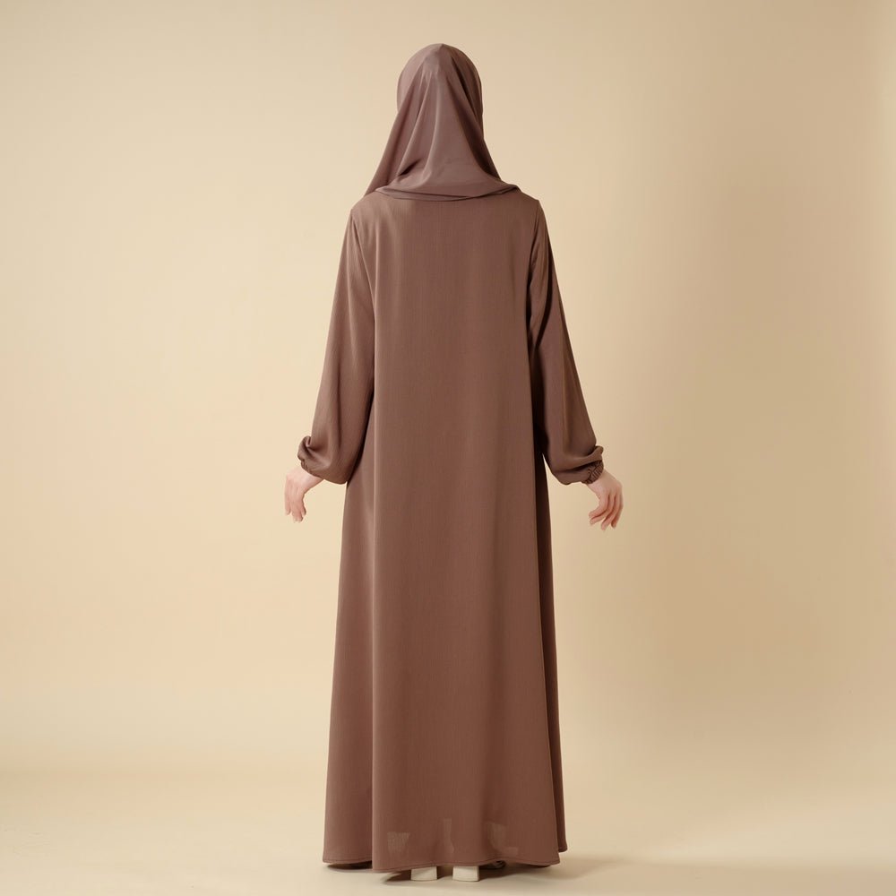 Modest Luxury Premium Nida Abaya | Zoom Umbrella Cut Summer Abaya (MA233) Mariam's Collection