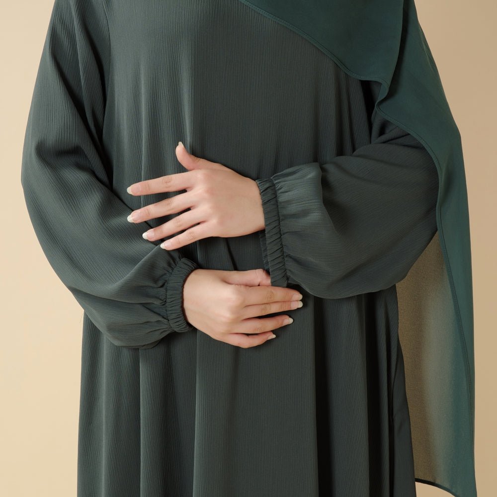 Modest Luxury Premium Nida Abaya | Zoom Umbrella Cut Summer Abaya (MA233) Mariam's Collection