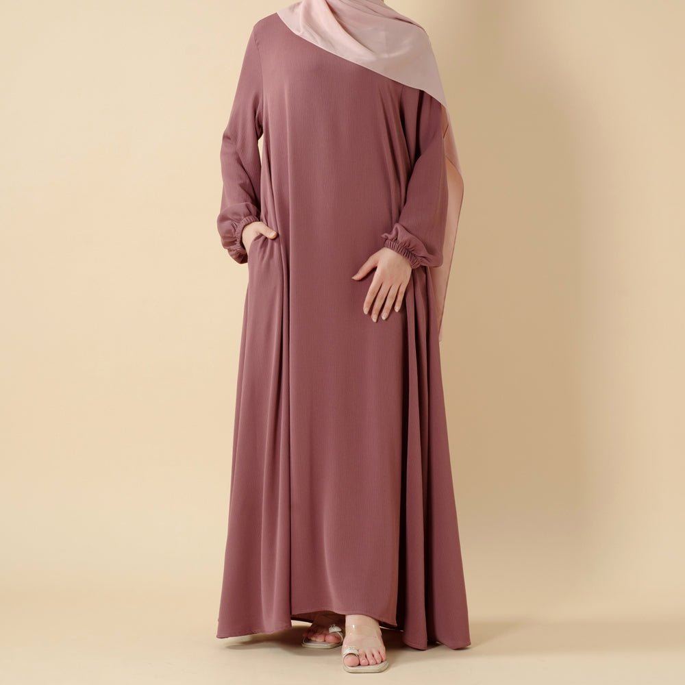 Modest Luxury Premium Nida Abaya | Zoom Umbrella Cut Summer Abaya (MA233) Mariam's Collection