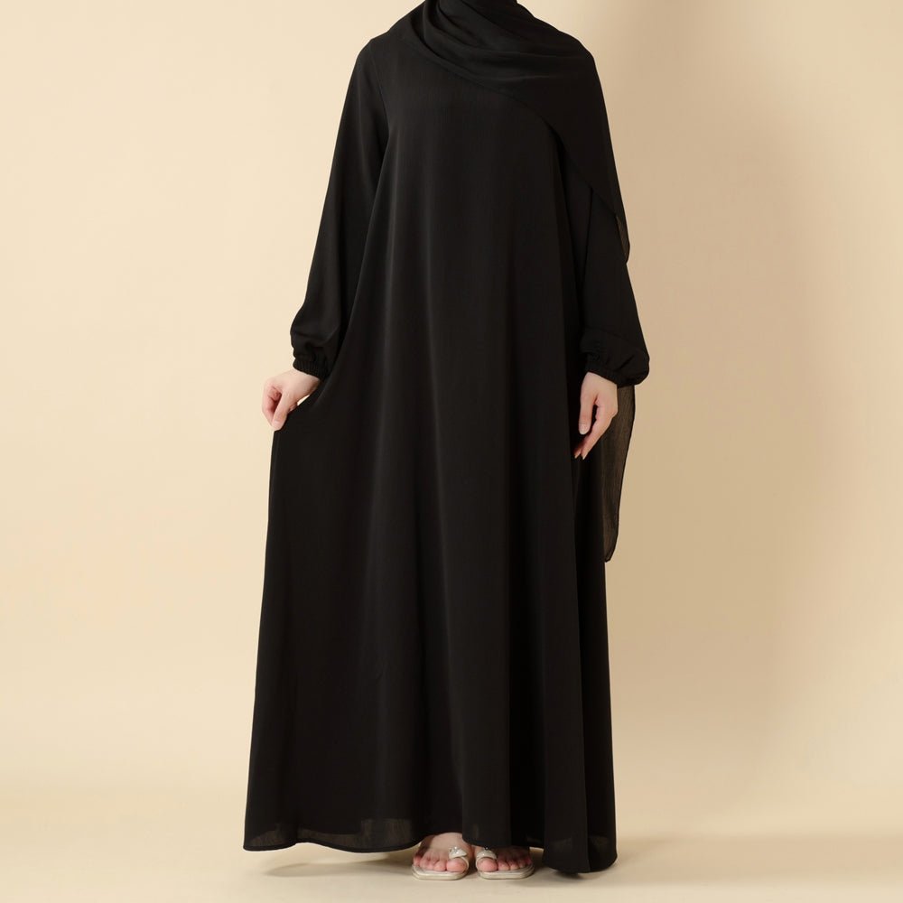 Modest Luxury Premium Nida Abaya | Zoom Umbrella Cut Summer Abaya (MA233) Mariam's Collection