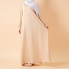 Modest Luxury Premium Satin Abaya | Umbrella Cut A-Line Abaya with Pockets (MA311)