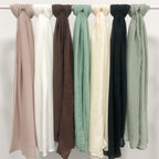 Modesty Pure Color Hijab & Undercap 2-Piece Set (MH174)