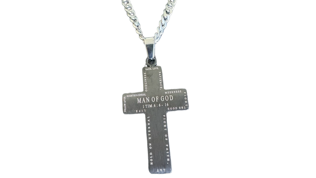 Black Thorn Cross Necklace KingdomWear