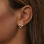 Moissanite 10mm Stud Earrings S925 Sterling Silver Screw Back Gift Mom BandsCo Straps