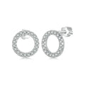 Moissanite 10mm Stud Earrings S925 Sterling Silver Screw Back Gift Mom BandsCo Straps