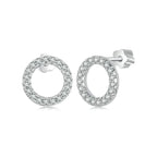 Moissanite 10mm Stud Earrings S925 Sterling Silver Screw Back Gift Mom BandsCo Straps
