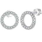 Moissanite 10mm Stud Earrings S925 Sterling Silver Screw Back Gift Mom BandsCo Straps