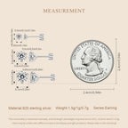 Moissanite 1Ct Round Stud Earrings Screw Back Platinum Plated S925 Minimalist BandsCo Straps