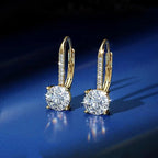 Moissanite 1ct 925 Sterling Silver Stud Earrings Unisex Retro Classic Wedding BandsCo Straps