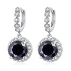 Moissanite 925 Sterling Silver Round D Color Drop Earrings Valentine's Gift BandsCo Straps