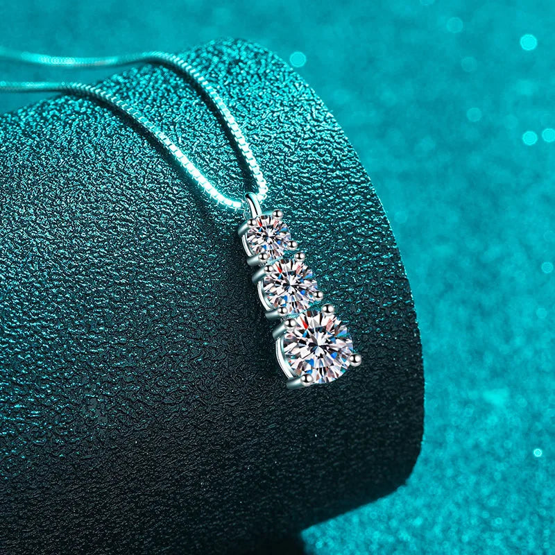 Moissanite 925 Sterling Silver Jewelry Set - Ring Earring Pendant Gift BandsCo Straps