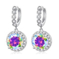 Moissanite 925 Sterling Silver Round D Color Drop Earrings Valentine's Gift BandsCo Straps