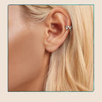 Moissanite Bowknot Stud Earrings S925 Silver Clip-On Wedding Engagement Gift BandsCo Straps