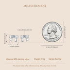 Moissanite Bowknot Stud Earrings S925 Silver Clip-On Wedding Engagement Gift BandsCo Straps