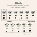 Moissanite Butterfly Clover Stud Earrings 925 Silver Diamond Cut Wedding Gift BandsCo Straps