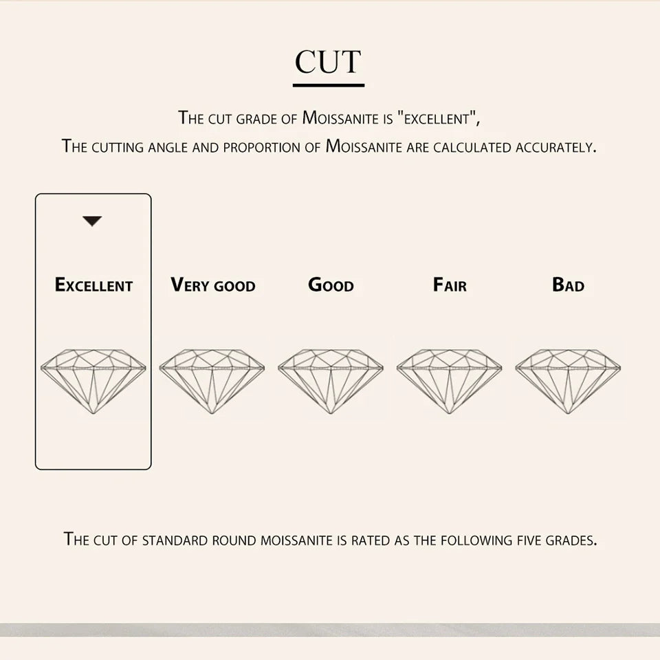 Moissanite Butterfly Clover Stud Earrings 925 Silver Diamond Cut Wedding Gift BandsCo Straps