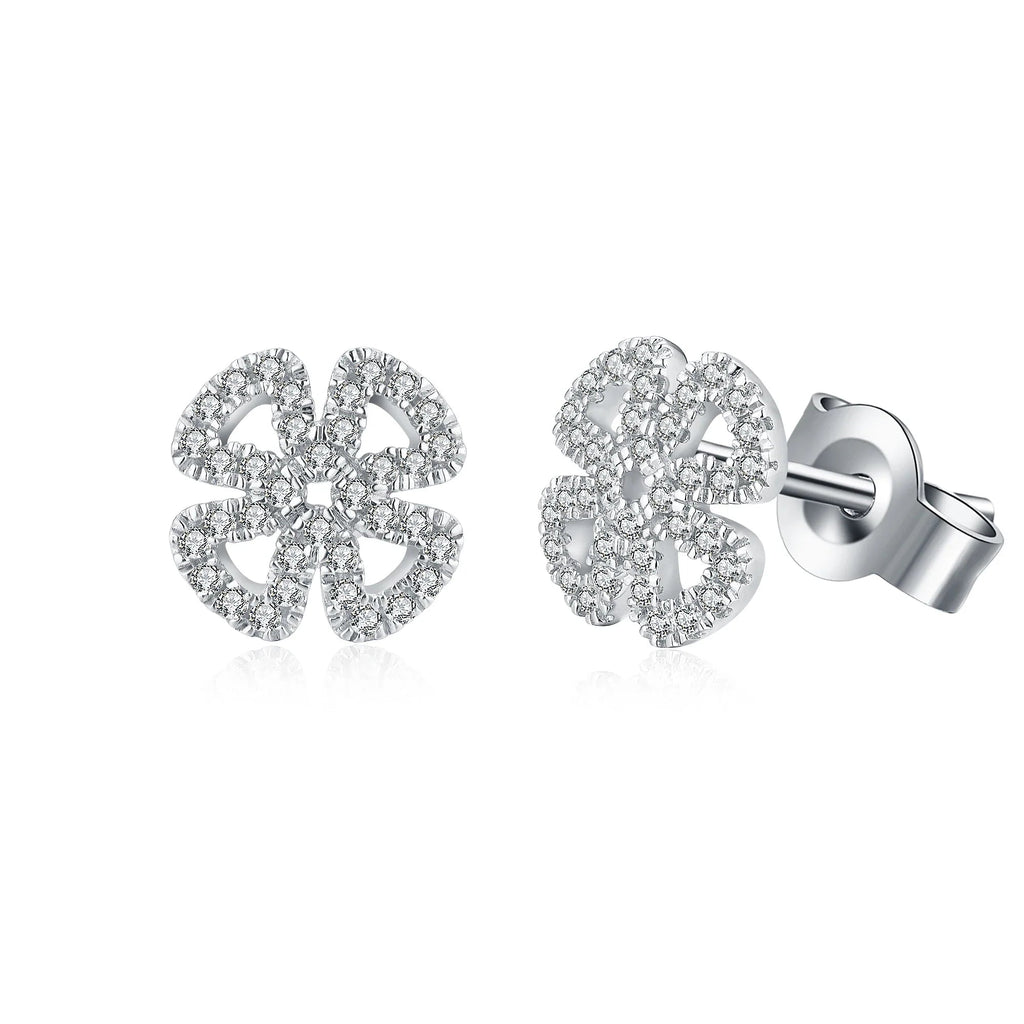 Moissanite D Color Solitaire Stud Earrings 925 Sterling Silver For Women Gift BandsCo Straps