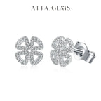 Moissanite D Color Solitaire Stud Earrings 925 Sterling Silver For Women Gift BandsCo Straps