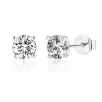 Moissanite 0.5-1.2 Ct D Color Stud Earrings 925 Sterling Silver For Women BandsCo Straps