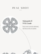 Moissanite D Color Solitaire Stud Earrings 925 Sterling Silver For Women Gift BandsCo Straps